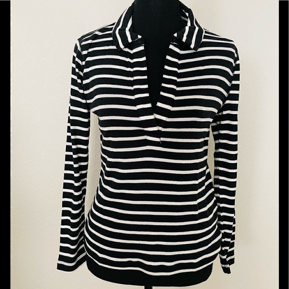 NWT J.Crew Ribbed Polo T-Shirt